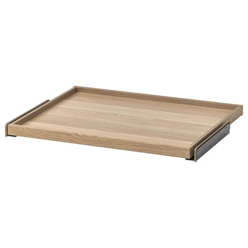 KOMPLEMENT, sliding tray, white stained oak effect, 75x58 cm
