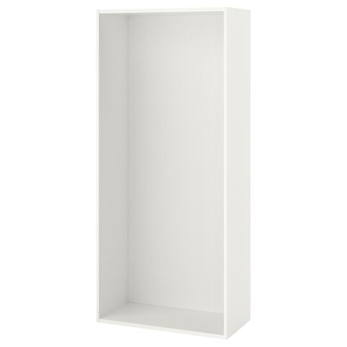 PLATSA, wardrobe frame, white, 80x40x180 cm