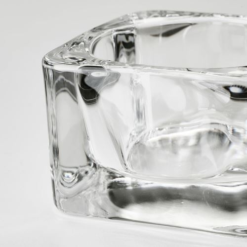GLASIG, tealight holder, glass, 5x5 cm