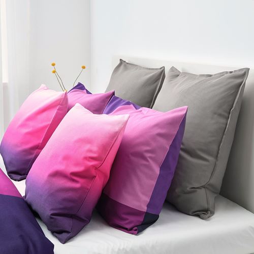 GURLI, cushion cover, grey, 65x65 cm