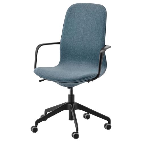 LANGFJALL, çalışma sandalyesi, gunnared mavi-siyah