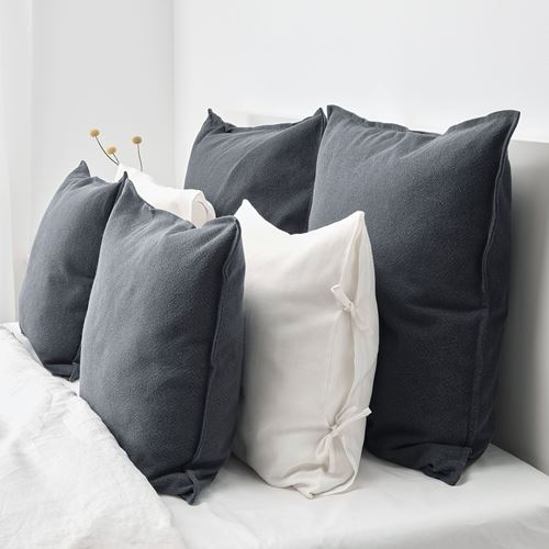 JOFRID, cushion cover, dark blue-grey, 50x50 cm