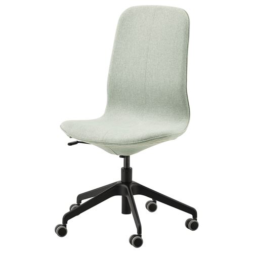 LANGFJALL, çalışma sandalyesi, gunnared açık yeşil-siyah