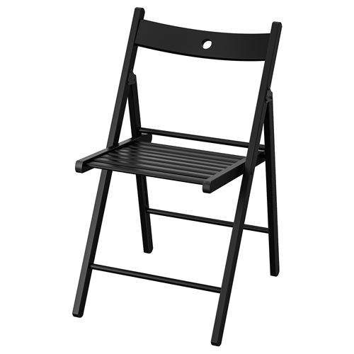 TERJE, katlanabilir sandalye, siyah