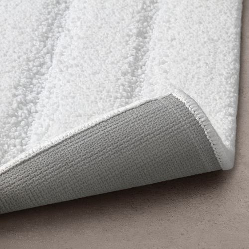 EMTEN, bath mat, white, 60x120 cm