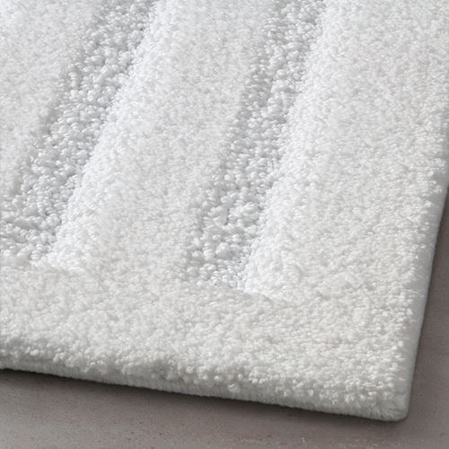 EMTEN, bath mat, white, 60x120 cm
