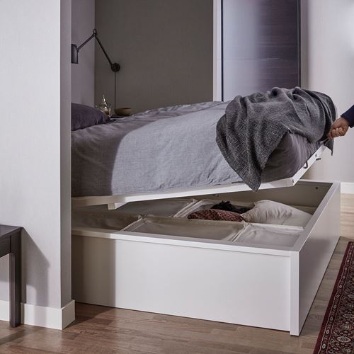 MALM, double bed, white, 160x200 cm
