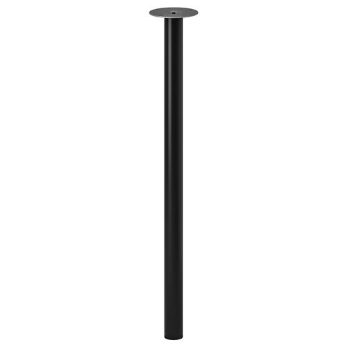 LAGKAPTEN/ADILS, desk, dark grey/black, 140x60 cm