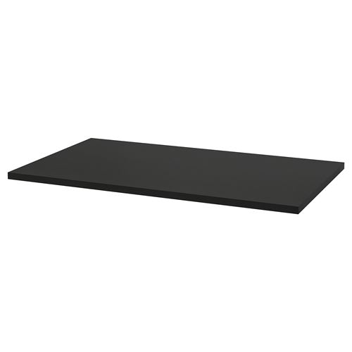 IDASEN, çalışma masası tablası, siyah, 120x70 cm