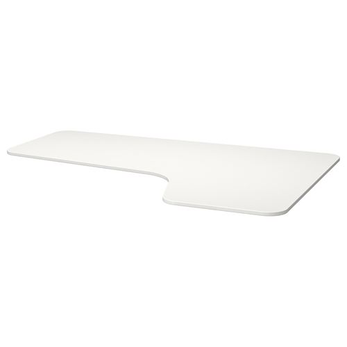 BEKANT, sağ köşe masa tablası, beyaz, 160x110 cm