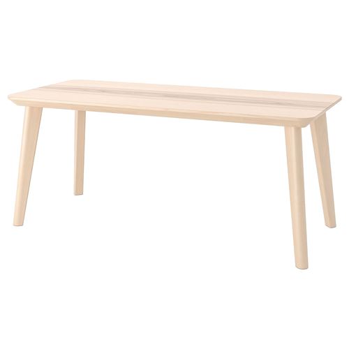 LISABO, coffee table, ash veneer, 118x50 cm