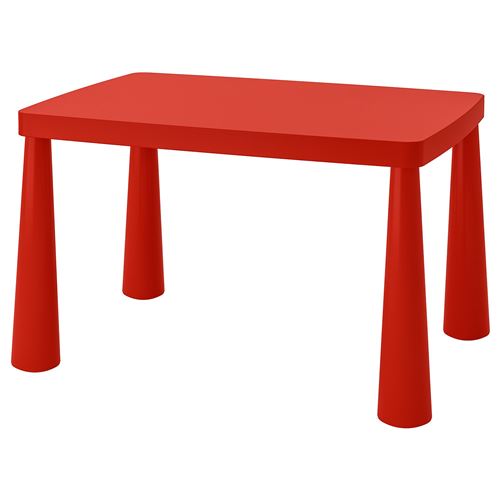 MAMMUT, children's table, red, 77x55 cm