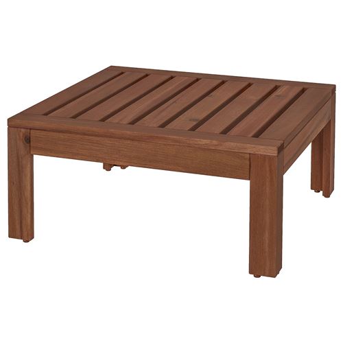 APPLARÖ, pedestal table, brown, 63x63 cm