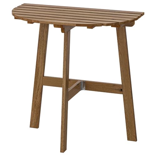 ASKHOLMEN, wall table, light brown, 70x44 cm