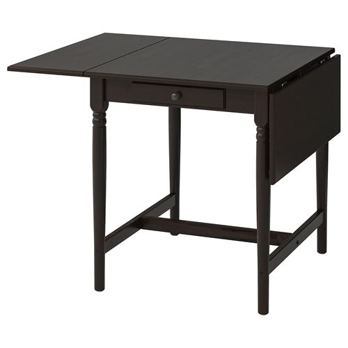 INGATORP, kitchen table, blackbrown, Seats 2-4