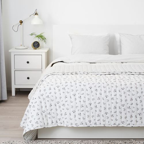 SANDLUPIN yatak örtüsü, beyazgri