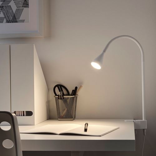 NAVLINGE, table/wall uplighter, white