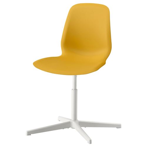  LEIFARNE/BALSBERGET dönen sandalye, beyaz-koyu sarı