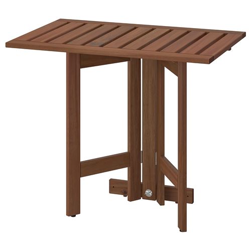 APPLARÖ, katlanabilir masa, kahverengi, 80x56 cm