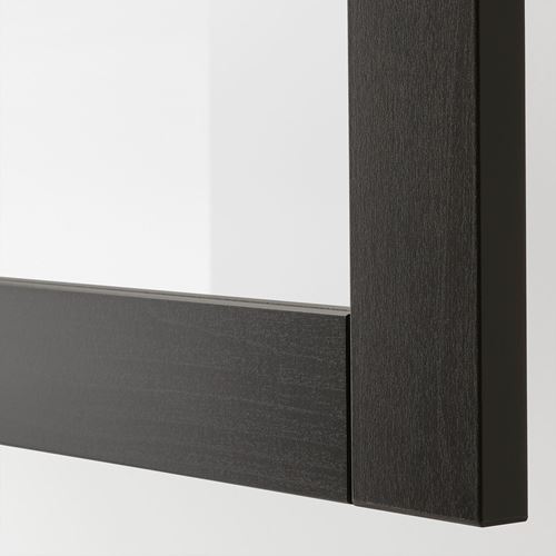 BESTA/SINDVIK, shelving unit, blackbrown, 120x40x38 cm
