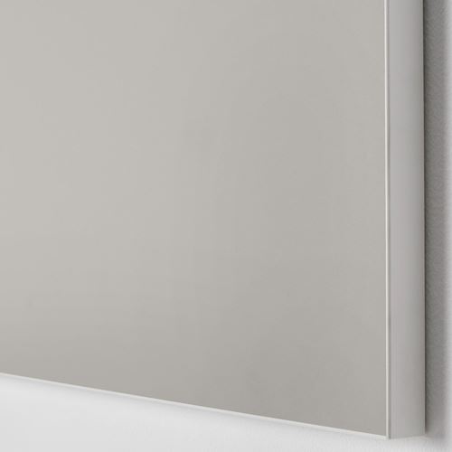 SKATVAL, wardrobe door, light grey, 60x180 cm