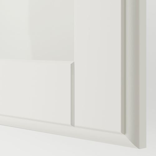 TYSSEDAL, gardırop kapağı, cam-beyaz, 50x229 cm