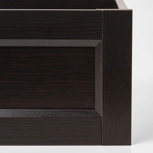KOMPLEMENT, drawer with framed front, blackbrown, 50x58 cm