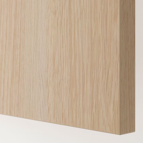 HASVIK, pair of sliding doors, white stained oak effect, 150x236 cm