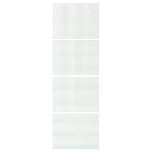 NYKIRKE, panels for sliding door frame, frosted glass, 75x236 cm