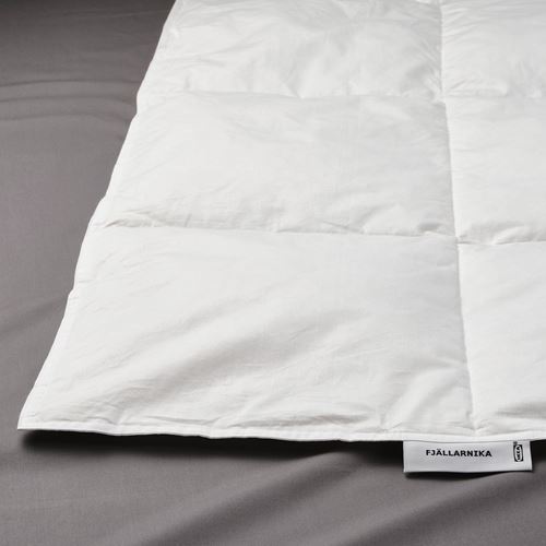 FJALLARNIKA, çift kişilik kışlık yorgan, beyaz, 240x220 cm