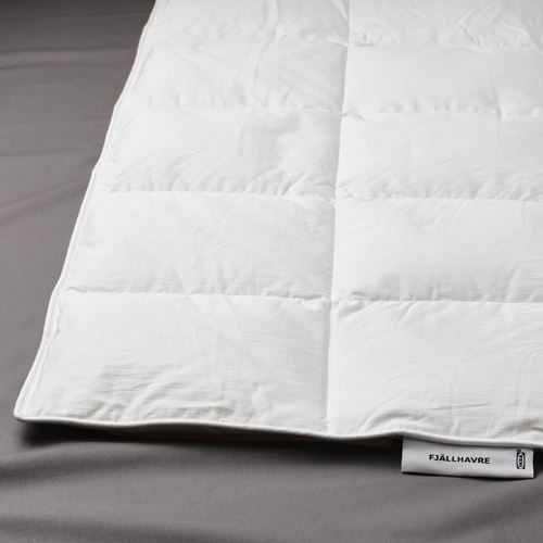 FJALLHAVRE, double quilt, warmer, white, 240x220 cm