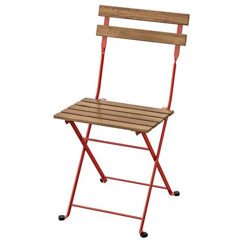 TARNÖ, katlanabilir sandalye, kırmızı-kahverengi