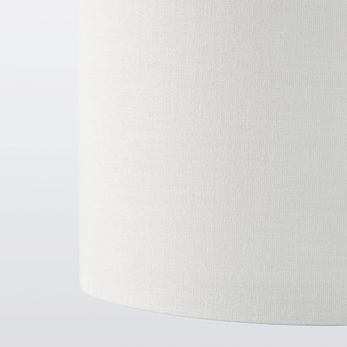 RINGSTA/SKAFTET, yer lambası, beyaz-nikel kaplama