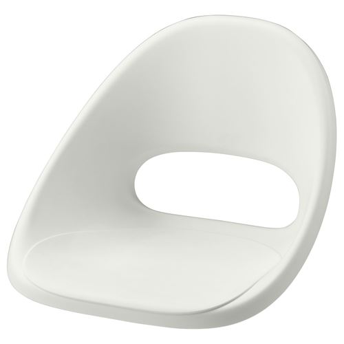 LOBERGET, office chair seat shell, white, 40x39x39 cm