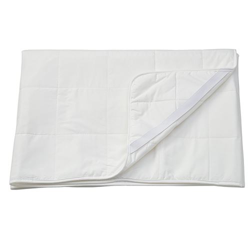 ANGSKORN, mattress protector, white, 90x200 cm