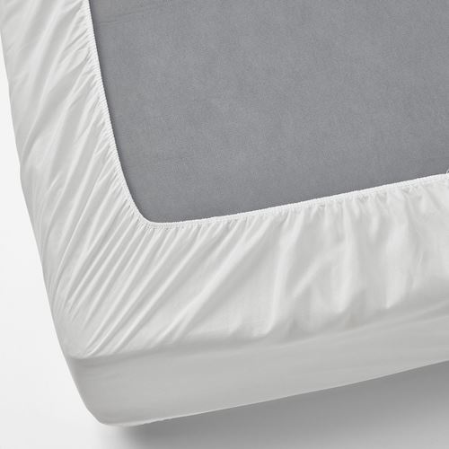 VIPPVEDEL, mattress protector, white, 180x200 cm