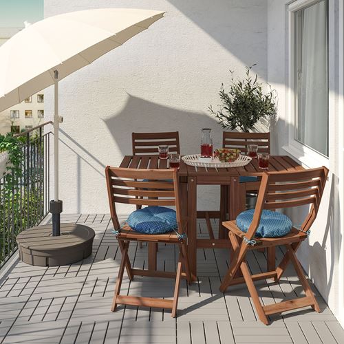 APPLARÖ katlanabilir masa ve sandalye seti kahverengi IKEA Yaz Ürünleri