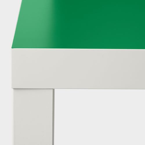 LACK, yan sehpa, beyaz-yeşil, 55x55 cm