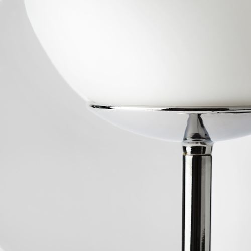 SIMRISHAMN, floor lamp, white/chrome-plated