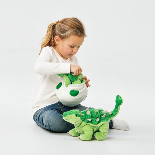 JATTELIK, yumuşak oyuncak, yeşil, 37 cm