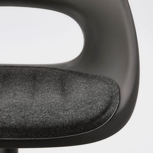 ELDBERGET/MALSKAR, office chair, black/dark grey
