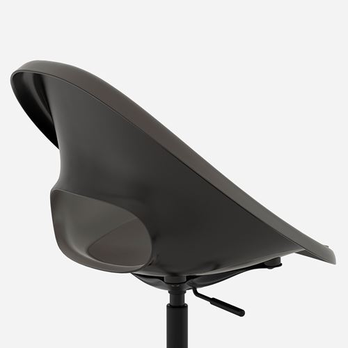 ELDBERGET, çalışma sandalyesi oturma yeri, koyu gri, 40x39x39 cm