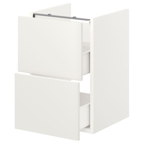 ENHET, çekmeceli alt dolap, beyaz, 40x42x60 cm
