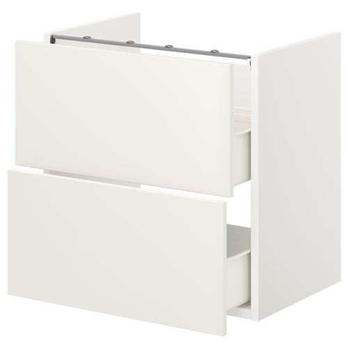 ENHET, çekmeceli alt dolap, beyaz, 60x42x60 cm