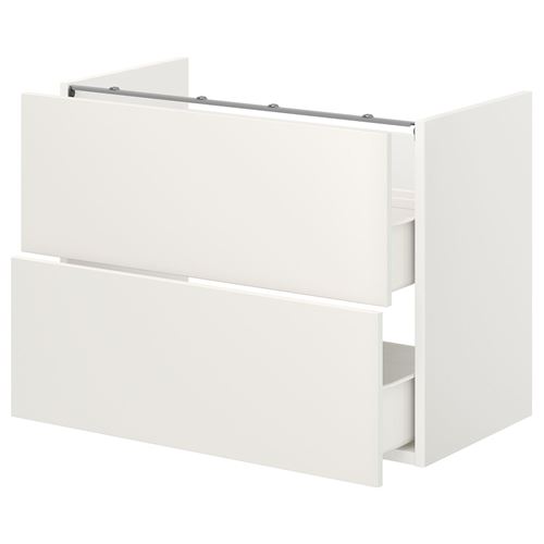 ENHET, çekmeceli alt dolap, beyaz, 80x42x60 cm