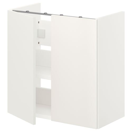 ENHET, wash-basin cabinet, white, 60x30x60 cm