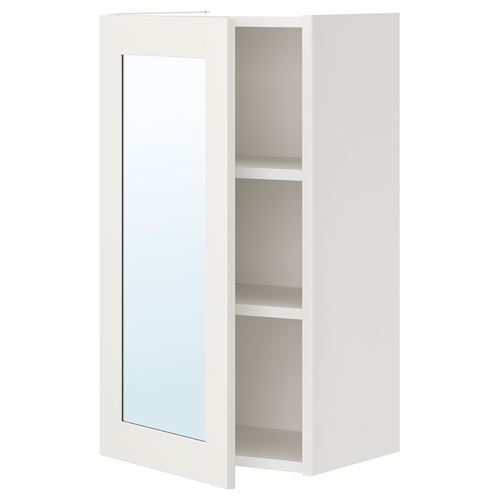ENHET, wall cabinet, white, 40x30x75 cm