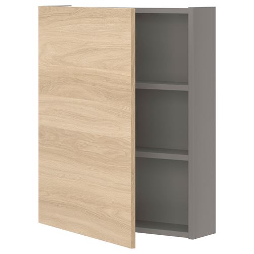 ENHET gray-oak look 60x15x75 cm bathroom wall cabinet | IKEA