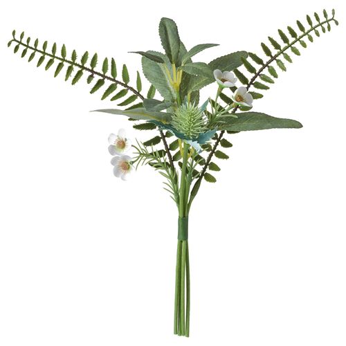 SMYCKA, artificial bouquet, green, 31 cm