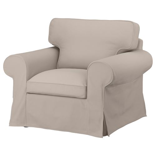 EKTORP, armchair cover, totebo light beige